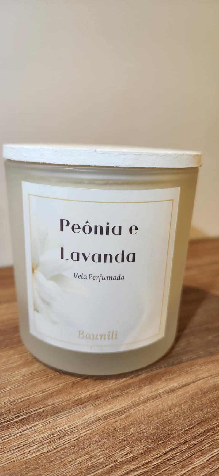 Vela Perfumada - Peônia e Lavanda