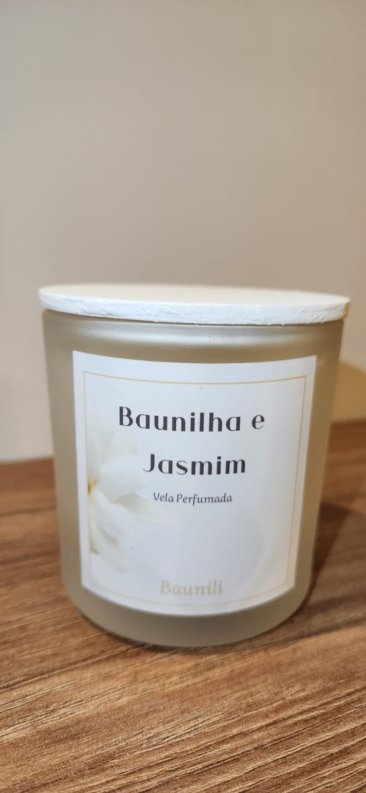 Vela Perfumada - Baunilha e Jasmim